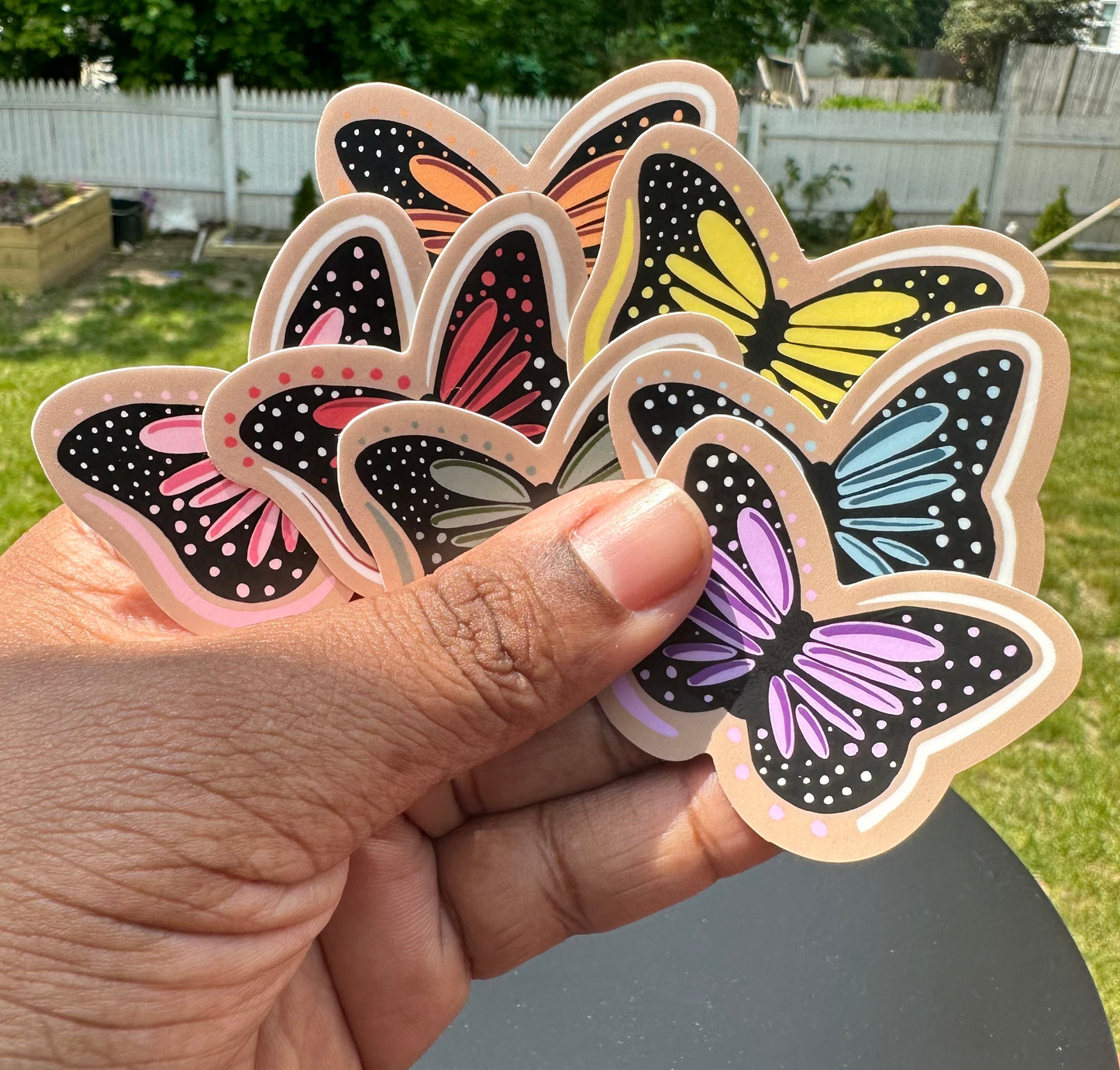 7 Butterflies Stickers