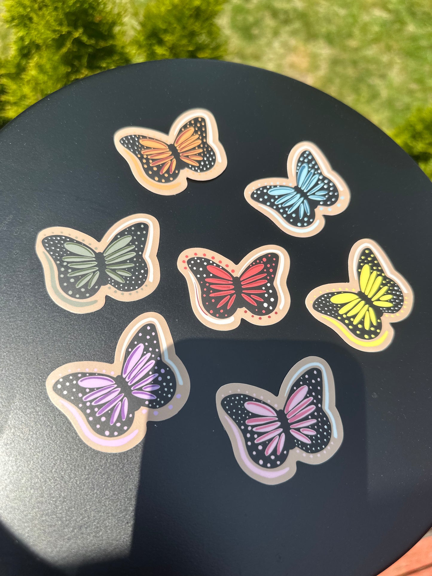 7 Butterflies Stickers